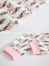 Load image into Gallery viewer, TEDD Girls Christmas Pyjamas Set Toddler Clothes 100% Cotton Sleepwear Animal Printed Pink Unicorn Nightwear Winter Long Sleeve, 02 Unicorn, 6-7 Years