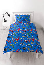 Load image into Gallery viewer, Justice League Inception' Single Duvet Set-Repeat Print Design, Microfibre, Multicolour