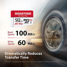 Load image into Gallery viewer, Gigastone 512GB Micro SD Card with SD Adapter + Mini-case, Gaming Plus, Nintendo-Switch Compatible, High Speed 100MB/s, 4K Video Recording, Micro SDXC UHS-I, A1 Run App, Class 10