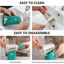 Load image into Gallery viewer, WellToBe Rotary Cheese Grater with a Free Peeler - Vegetable Slicer Cheese Shredder with 5 Stainless Steel Interchangeable Blades - Strong Suction Base & Durable Chute & Easy to Clean