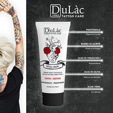 Load image into Gallery viewer, TATTOO AFTERCARE CREAM Dulàc - Made In Italy with Panthenol (5%) and Natural Active Ingredients, without Silicones and Parabens, Promotes Skin Regeneration, Protects and Moisturises the Skin
