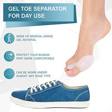 Load image into Gallery viewer, 3 Pairs x Gel Bunion Corrector Toe Protectors Straightener Separators Toe Spreader (6 pcs)