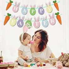 Load image into Gallery viewer, Funnlot Easter Decorations Home Happy Easter Decorations Easter Decoration Easter Bunting Easter Banner Happy Easter Banner Easter Bunting Decorations