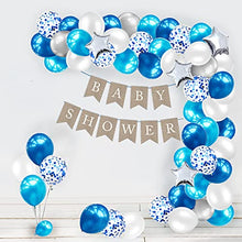 Load image into Gallery viewer, iZoeL Blue Balloon Arch Kit for Boys Girls Men Women -Baby Shower Birthday Party Decorations Supplies - with Tape Strips Tie Tools Flower Clips Star Confetti Balloons Garland