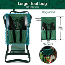Load image into Gallery viewer, Masthome Garden Kneeler, Folding Garden Kneeler Seat with Handles & Tool Bag, Portable Gardening Stool Garden Kneeling Bench - Send Garden Tools & Gloves