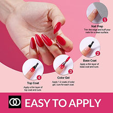 Load image into Gallery viewer, Lagunamoon Gel Nail Polishes, Nude Pink Red 6 Colours 8ml Gel Polish Set, Soak off Nail Polish Gift Set, Nail Varnish Sets for DIY Nail Art Manicure and Salon Use