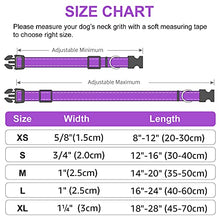 Load image into Gallery viewer, Joytale Reflective Dog Collar,Padded Breathable Soft Neoprene Nylon Pet Collar Adjustable for Large Dogs,L,Purple