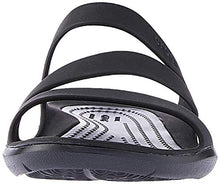 Load image into Gallery viewer, Crocs Women's Swiftwater Sandal, Black/Black, 6 UK