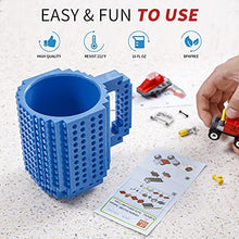 Load image into Gallery viewer, VANUODA Build-on Brick Mug, Novelty Coffee Cup, Unique Easter Valentine's Father's Day Halloween Birthday Present for Men Dad Him Kid Adult Friend, Santa Gifts Sets for Christmas, Compatible with Lego
