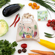 Load image into Gallery viewer, Scott & Co. Seed Sack - 30 Variety Pack of Mixed Vegetable and Herb Seeds, High Yield Indoor and Outdoor Planting Gardeners Heirloom Veg Set. Gardening Gift