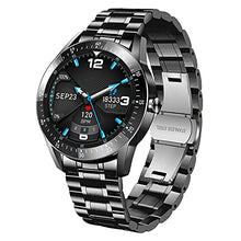 Load image into Gallery viewer, BEN NEVIS Men Smart Watch, Waterproof 24/7 Heart Rate Blood Pressure Sleep Auto Monitor Fitness Sport Watch with Step Counter Staninless Steel Metal for Bluetooth Android iOS