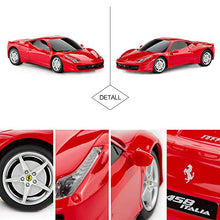 Load image into Gallery viewer, RASTAR Remote Control Ferrari Car, 1:24 Ferrari 458 Italia Remote Control Car, Red Ferrari Toy