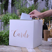Load image into Gallery viewer, Wedding Post Box, Card Holder Box - Cards, Rose Gold