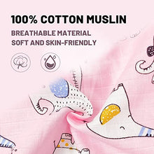 Load image into Gallery viewer, Baby Muslin Sleeping Sack Baby Sleeping Bag 1 Tog with Feet for Summer Cotton Swaddles Infant Wearable Blankets Long Sleeve Pajamas Romper Girls Boys 2-3 Years Pink Elephant
