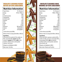 Load image into Gallery viewer, No Sugar Keto Bomb Snacks - 40 × Chocolate Peanut Butter, 20 × Fudge Brownie, Fulfills Sugar Craving, Low Carb (1g) Keto Snacks with 7g Healthy Fat - Gluten Free, All Natural, Non-GMO