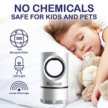 Load image into Gallery viewer, RUNADI Indoor Mosquito Killer - 12 Sticky Boards Fruit Fly Trap - Mosquito Trap with Blue Lamp for Mosquitoes, Fruit Flies, and Other Tiny Insects