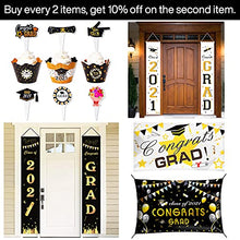 Load image into Gallery viewer, PartyWoo, Black and Gold Signs Banner, Decorations, Graduation Party Supplies 2022, Grad-9321