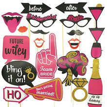 Load image into Gallery viewer, jaunty partyware 30pk Pre-Assembled Hen Party Props | Ready to use Hen Party Photo Booth Props for Hen Do Accessories and Hen Party Accessories