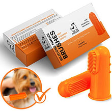 Load image into Gallery viewer, Finger Toothbrush for Dogs | Remove Tartar & Stop Bad Breath | 5 Pack for Easy Dog Teeth Cleaning | Silicone Dog Toothbrush for Total Dental Care