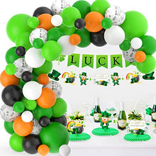 Load image into Gallery viewer, St. Patrick's Day Green Balloons Garland Arch Kit, 81pcs Jungle Theme Party Balloons Garland,Shamrock Aluminum Film Balloon Latex Balloons Decorations for Hawaii Party Birthday Wedding Supplies