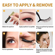 Load image into Gallery viewer, Magnetic Eyelashes with Magnetic Eyeliner Kit -5 Pairs Upgraded 3D 5D Magnetic Eyelashes Kit & 2 Tubes of Magnetic Eyeliner, Reusable, No Glue