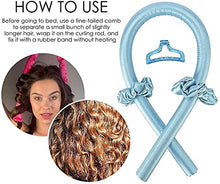 Load image into Gallery viewer, Heatless Curling Rod Headband,Heatless Hair Curling Set,No Heat Wave Hair Curlers Styling Tools for Long Medium Hair,Hair Curlers Make Hair Soft And Shiny (Pink)