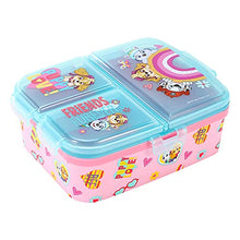 Load image into Gallery viewer, Paw Patrol Girl XL Multi Compartment Rectangular Lunch Food Box Container, BPA Free