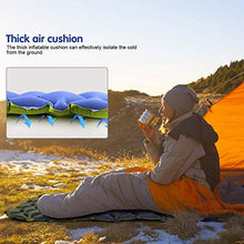 Load image into Gallery viewer, UOUNE Inflatable Sleeping Mat-Waterproof Camping Mattress,Double-Sided Color Air Pad,Portable & Folding Inflating Single Bed for Outdoor Backpacking Hiking(Blue + Green)