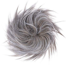 Load image into Gallery viewer, PRETTYSHOP XXL Hairpiece Scrunchy Updo Bridal Hairstyle Voluminous Wavy Messy Bun Gray Mix G10F