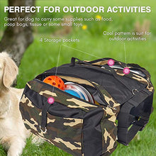 Load image into Gallery viewer, Hengu Dog Backpack with Large Pockets, Adjustable Dog Shoulder Bag Saddle Bag Harness Backpack Vest for Large Dogs Outdoor Travel Hiking Camping (With a Portable Water Bowl)