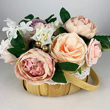 Load image into Gallery viewer, Roqueen Artificial Flowers Fake Silk Flowers for DIY Wedding Bouquets Centerpieces Arch Arrangements Decorations (Garden Dusty Rose)