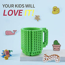 Load image into Gallery viewer, VANUODA Build-on Brick Mug, Novelty Coffee Cup, Unique Easter Valentine's Father's Day Halloween Birthday Present for Men Dad Him Kid Adult Friend, Santa Gifts Sets for Christmas, Compatible with Lego