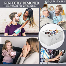 Load image into Gallery viewer, JONVOH Smart Watch for Men and Women - IOS Android Compatible Smartwatch with Touch Screen - Integrated GPS Fitness Tracker SyncLife Dazzle - Black/Red