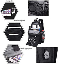 Load image into Gallery viewer, Anime Luminous Backpack Noctilucent School Bags Daypack USB chargeing Port Laptop Bag Handbag for Boys Girls Men Women (Black-Music boy)