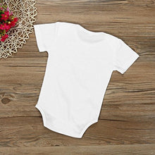 Load image into Gallery viewer, squarex Baby Boys Girls Letter Print Romper Jumpsuit Outfits Clothes (0-6Months, White A)