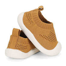 Load image into Gallery viewer, MK MATT KEELY Baby First Walking Shoes Boys Girls Soft Mesh Breathable Sneakers for Toddler Infant Yellow
