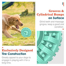 Load image into Gallery viewer, Lewondr Indestructible Dog Toys For Aggressive Chewers, Tough Rubber Natural Treat Dispenser, Interactive Dog Chew Toy for Boredom Medium Large Dogs, Dog Dental Care,Mint Green