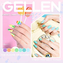 Load image into Gallery viewer, Gellen 16 Colors Gel Nail Polish Kit, With Top&Base Coats Happy Rainbow Collection Vibrant Bright Neon Tones- Trendy Spring Summer Nail Art Design Gel Polish Colors Home/Salon Manicure Set