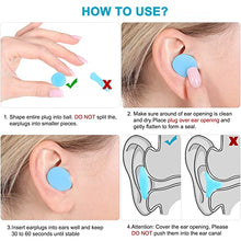 Load image into Gallery viewer, Reusable Silicone Ear Plugs, Waterproof Noise Cancelling EarPlugs for Sleeping, Shooting, Airplanes, Concerts, Mowing, 22dB Highest NRR