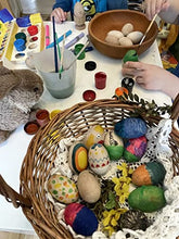 Load image into Gallery viewer, EFO Wooden Eggs for Crafts and Easter Decorations - Great for Easter Basket or Home Decor - Unpainted Wooden Eggs Set Perfect for Easter Egg Hunt, Arts and Crafts - Easter Gifts Idea - Pack of 10