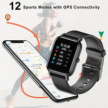 Load image into Gallery viewer, Blackview Smart Watch, 1.3"Touch Screen Fitness Watch with Blood Oxygen, Heart Rate, Sleep Monitor, 5ATM Waterproof Activity Tracker with Pedometer Stopwatch, Smartwatch for Men Women for Android iOS