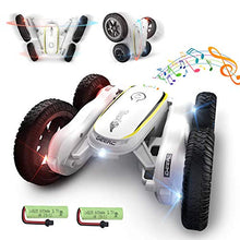 Load image into Gallery viewer, DEERC DE38 Remote Control car, 360° Double Sided, Flipping RC Stunt Car, LED Headlights, 4WD High-Speed Off-Road Toy, Great Gift for Boys and Girls, with 2 Rechargeable Batteries
