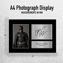 Load image into Gallery viewer, HWC Trading Christian Bale Signed A4 Printed Autograph Batman The Dark Knight Print Photo Picture Display