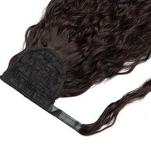 Load image into Gallery viewer, DODOING Kinky Curly Wrap Around Yaki Ponytail Extension Long Wavy Synthetic Hair Extensions Clip in Ponytail for Women Beauty and Fashion