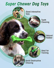 Load image into Gallery viewer, ONEISALL Dog Chew Toys for Aggressive Chewers, Natural Beef Flavored Bone Dog Toys, Interactive Treat Toys for Medium Dogs