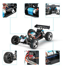 Load image into Gallery viewer, GoolRC Remote Control Car, A959 1/18 Scale RC Car for Boys adults Gifts 50km/h High Speed RTR Car with 2.4G 4WD Electric RTR Off-Road for 7 8 9 12 age (Blue)