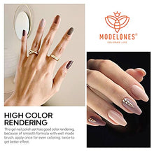 Load image into Gallery viewer, Modelones Gel Nail Polish Set, Brown Pink Nude Gray 7 Colors Soak off All Seasons Nail Polish Modern Nail Art Salon Birthday Mother's Day Gifts Nail Gel Manicure Set 6ML