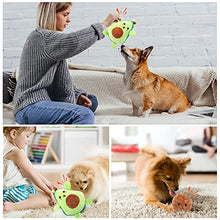 Load image into Gallery viewer, Pawaboo Squeaky Dog Toys, 2-in-1 Interactive Plush Puzzle Dog Toys, Tug of War Dog Chew Toys, Safe Pet Stuffed Plush Toys, Cute Smiley and Crying Avocado Pattern Toys for Medium, Small Puppy Dogs