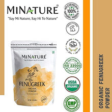 Load image into Gallery viewer, mi nature Organic Fenugreek Powder (TRIGONELLA FOENUM)(100% NATURAL, ORGANICALLY GROWN) (227g / (1/2 lb) / 8 ounces) - Resealable Zip Lock Pouch
