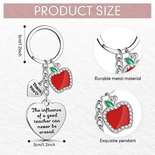 Load image into Gallery viewer, Teacher Gifts for Women Thank You Teacher Keychain Teacher Appreciation Gifts Teacher Gifts Keychain Jewelry Accessories Teacher Presents for Women Teachers Birthday Valentine New Year (Heart Style)